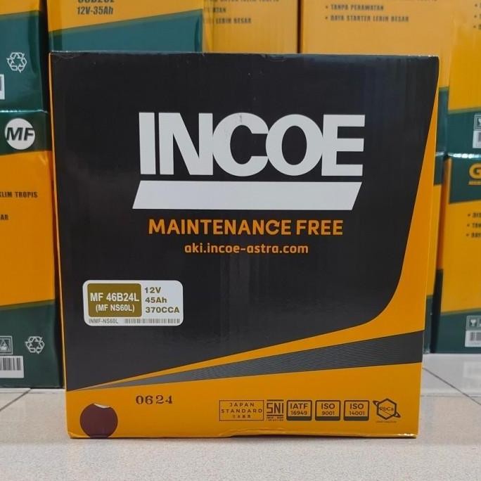 PROMO - AKI ACCU INCOE MF NS60L 46B24L AKI KERING 2V/4AMPER