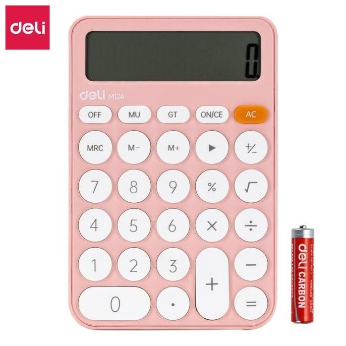 

Deli Calculator / Kalkulator Portable Garansi 5 Tahun Warna Pastel EM124 MM