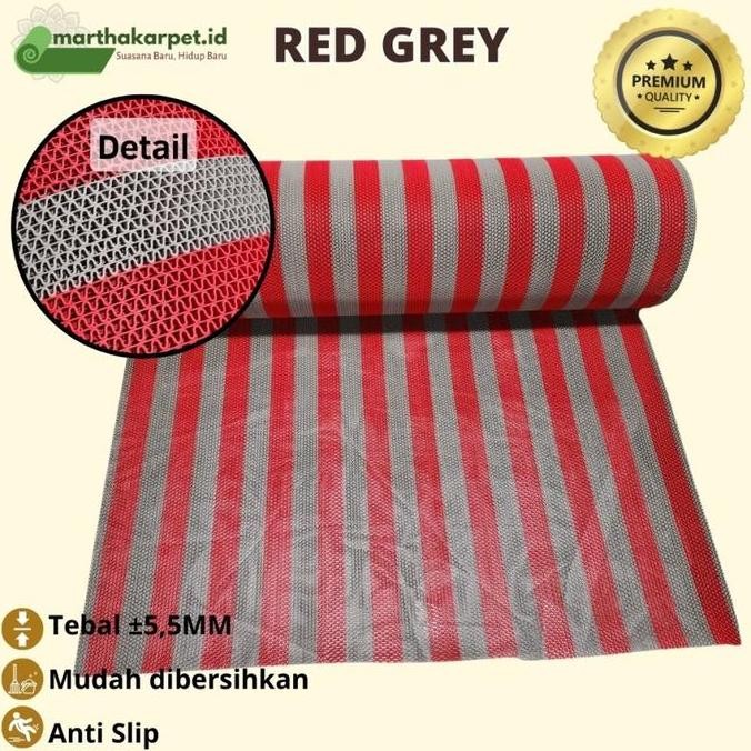 TERBARU Karpet PVC Kamar Mandi 100cm x 120cm, S Mat, keset kamar mandi, Karpet Jaring Tebal (LEBAR 1