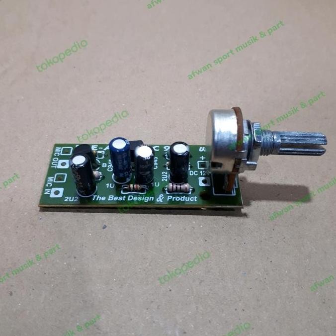 Modul kit Pre Amp Microphone 2 Transistor