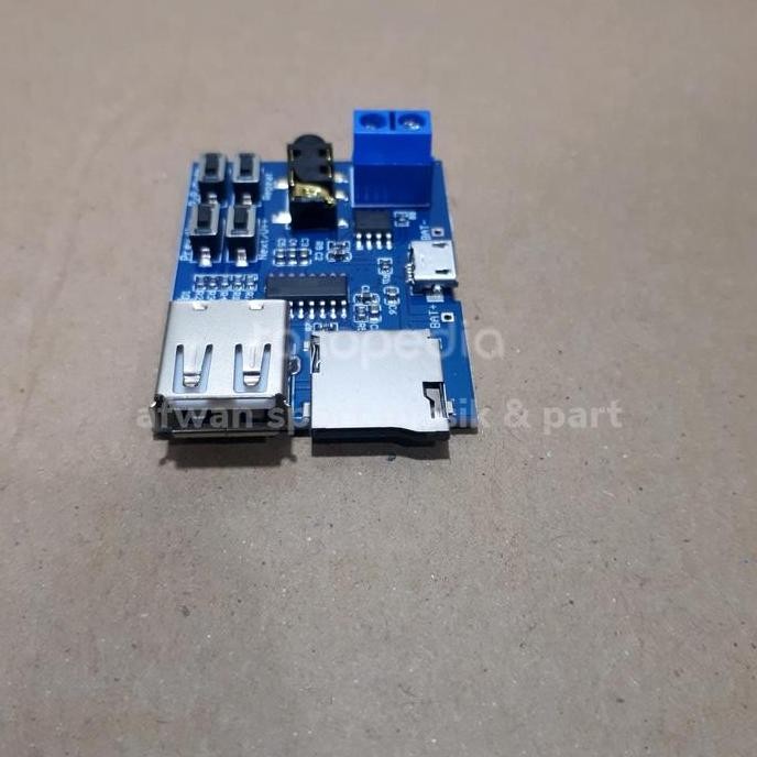 Modul Mp3player/Usb/Card Tf with Mini Amplifier .