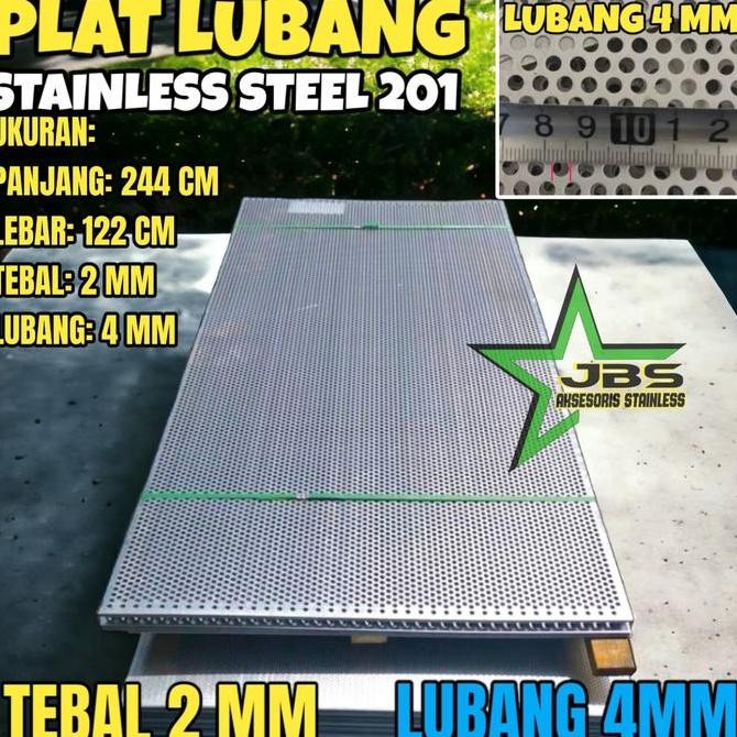 ___] PLAT PERFORATED 1.2192.4382MM LBG 4 STAINLESS SS 201