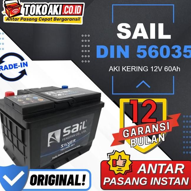 Aki Wuling Cortez Turbo 2018Now Sail Mf 56035 Din60 60Ah