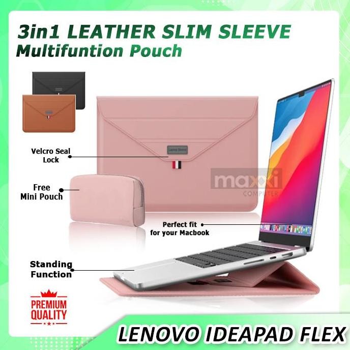 HARGA DISC - Sleeve Stand Laptop Lenovo Ideapad Flex 5 5i 7 14 Inch Sarung Tas Case