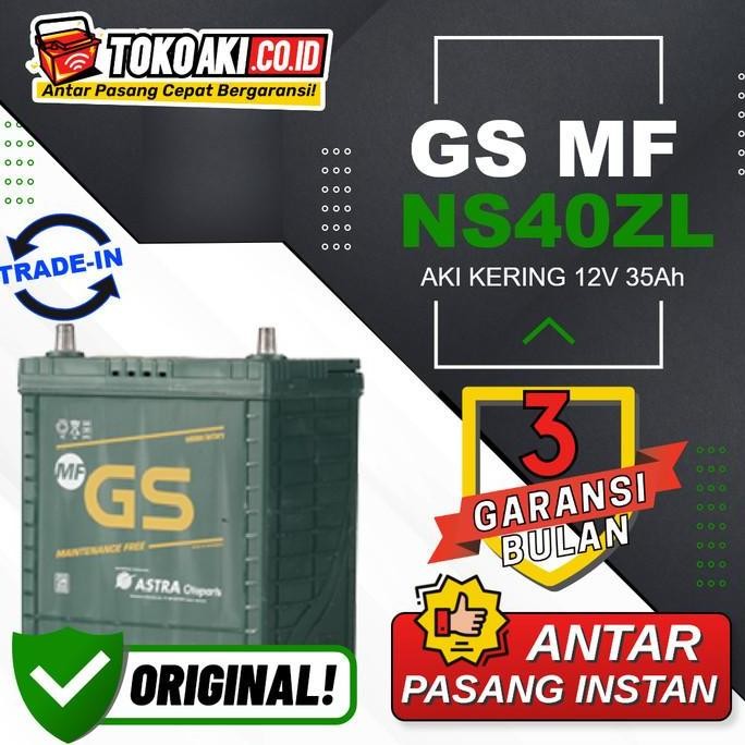 NEW - Aki Honda City (996-Now) - GS Astra MF NS40ZL / 8B20L - 2V Ah