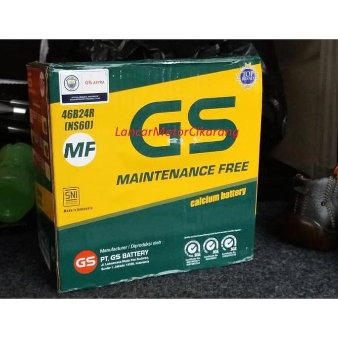 BEBAS ONGKIR - AKI MOBIL KERING NS60 GS