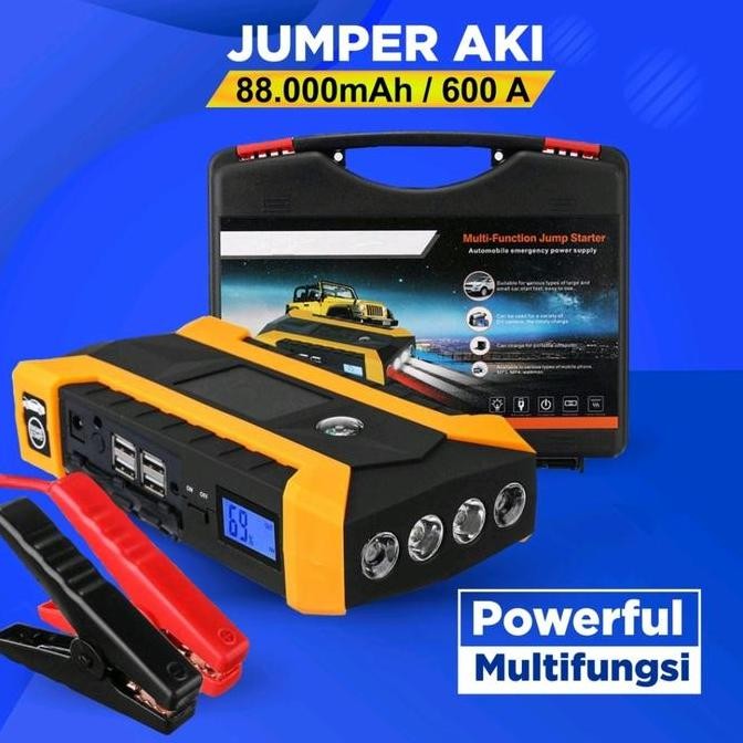 PROMO DISKON - Powerbank Jumper Aki Mobil PowerBank 88.000mAh USB Jamper aki portable