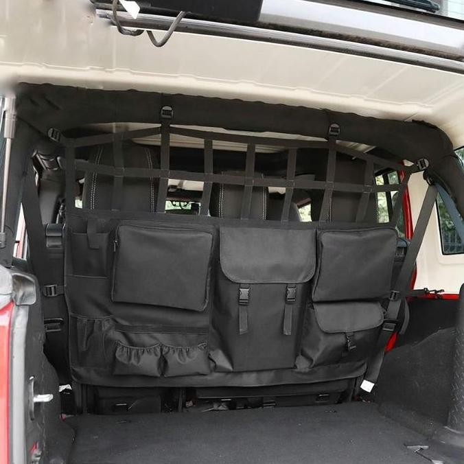 Tas Organizer Bagasi Jeep Wrangler JK JT JL Empat Pintu 2007-2018 / Aksesoris Interior Jeep Wrangler