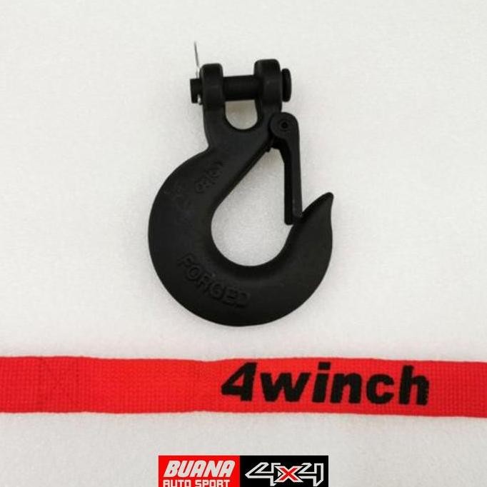 Cantolan Sling Winch Hook 3/8 Clevis Hook Plus Tali 4Winch