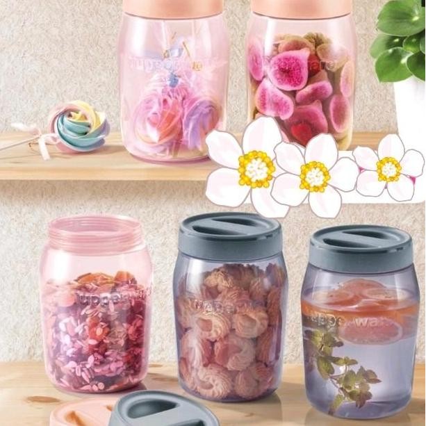 universal jar 1.5 liter jar 1.5L dengan handle - peach