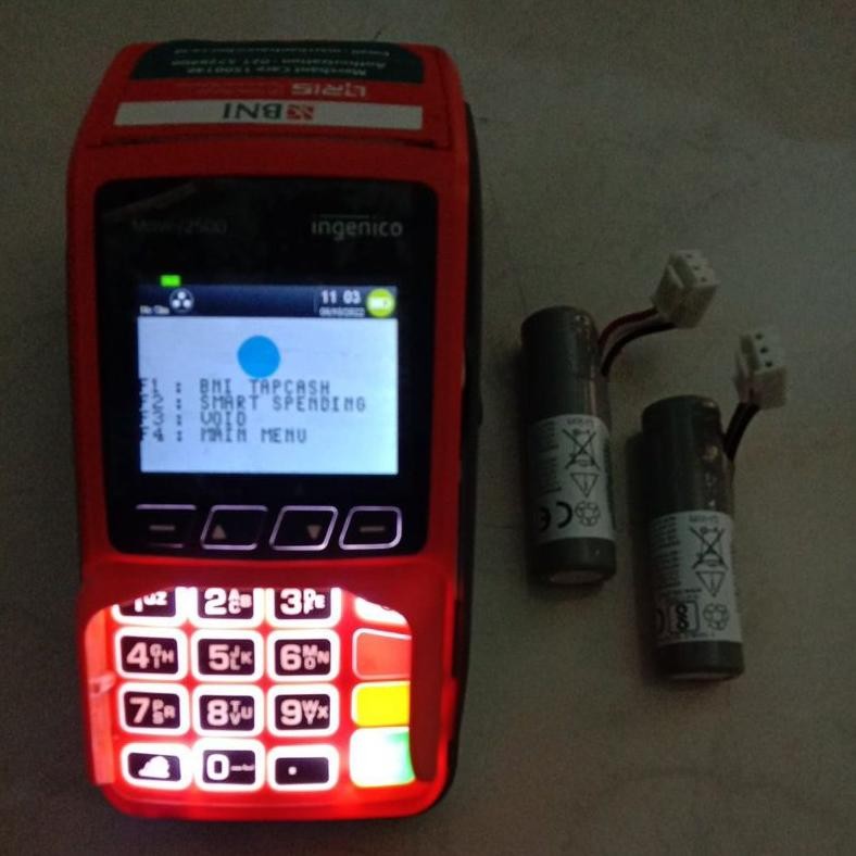 Termurah Baterai Mesin Edc Ingenico Bri, Bca, Bni, Btn, Bukopin, Mandiri Type Move 2500 Sale