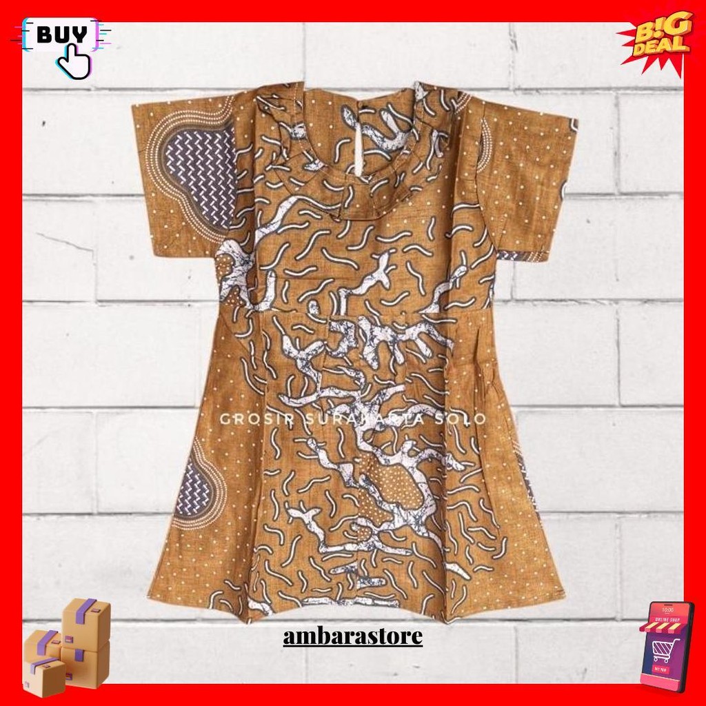 Dress Batik Anak Model Siska Cod
