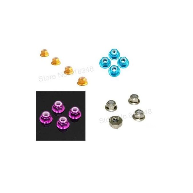HSP Aluminum Nylon Nut M4 for 1/10 Rc Car Upgrade Parts