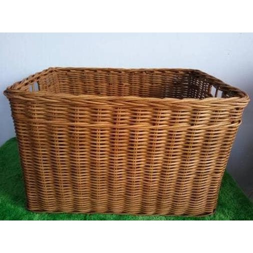 Keranjang laundry kotak rotan BS