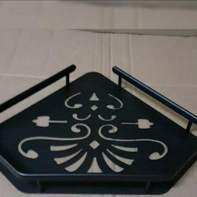 HOT SALE Rak Sabun Sudut fiorentino black / rak sudut serbaguna black