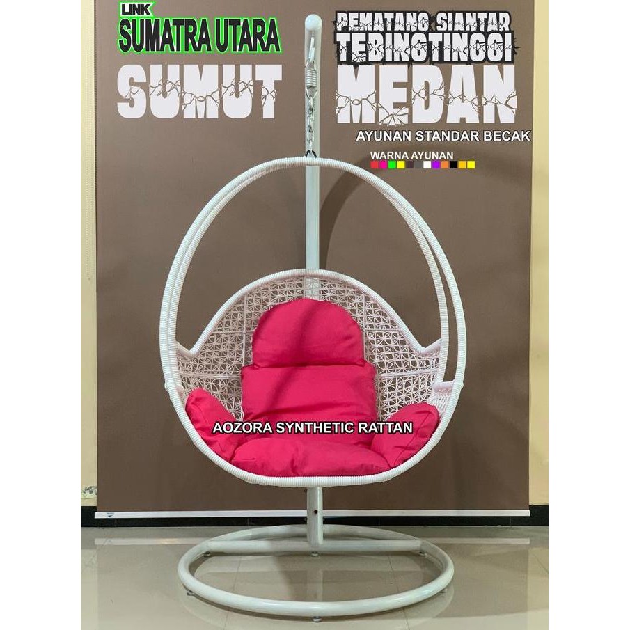 SUMUT MEDAN BINJAI DELISERDANG Ayunan Gantung Rotan Sintetis All TYPE STD and JUMBO