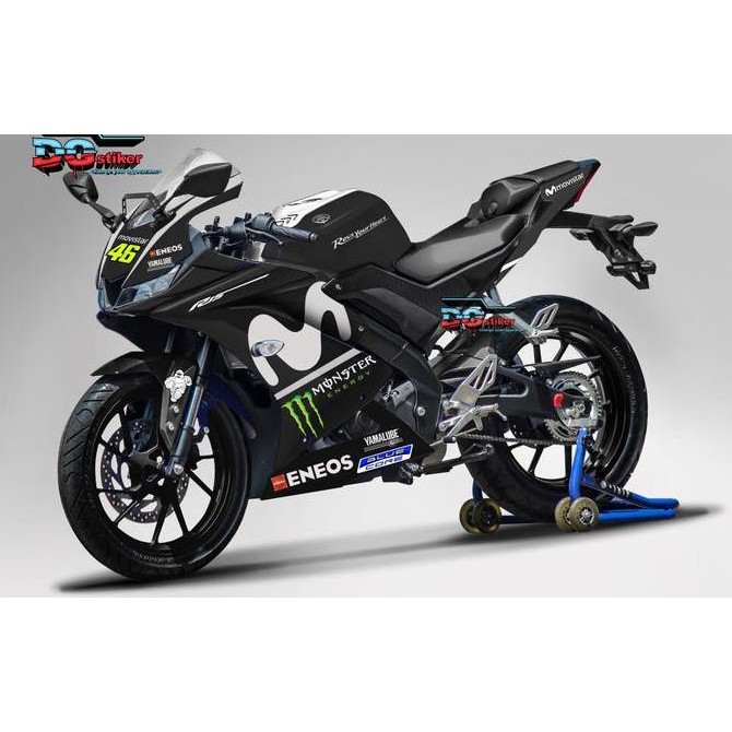 Modif Decal Yamaha R15 V3 Hitam Movistar DG Stiker Original