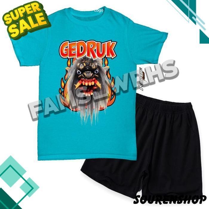 [ New ] Baju Kaos Anak Viral Gedruk Buto Ijo Bantengan Mberot Jaranan Jaranan