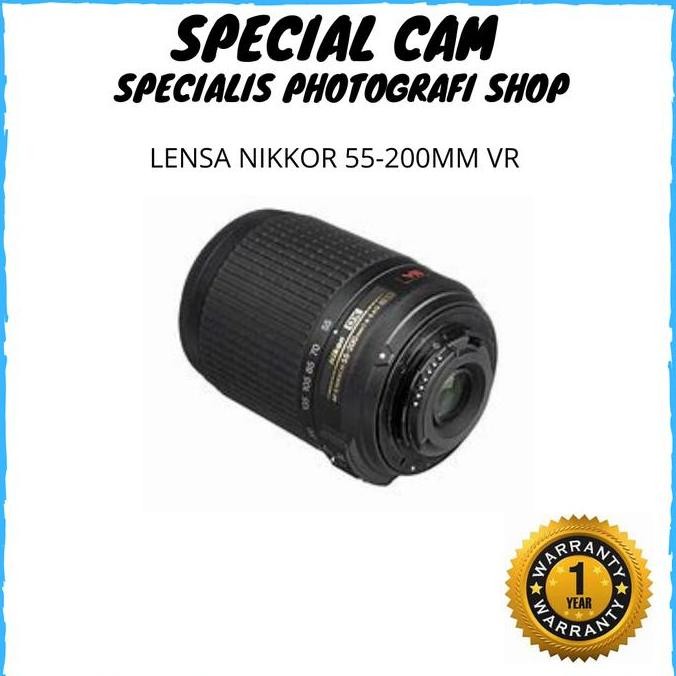 Lensa Nikkor 55-200Mm Vr / Lensa Nikon 55-200Mm Allshop