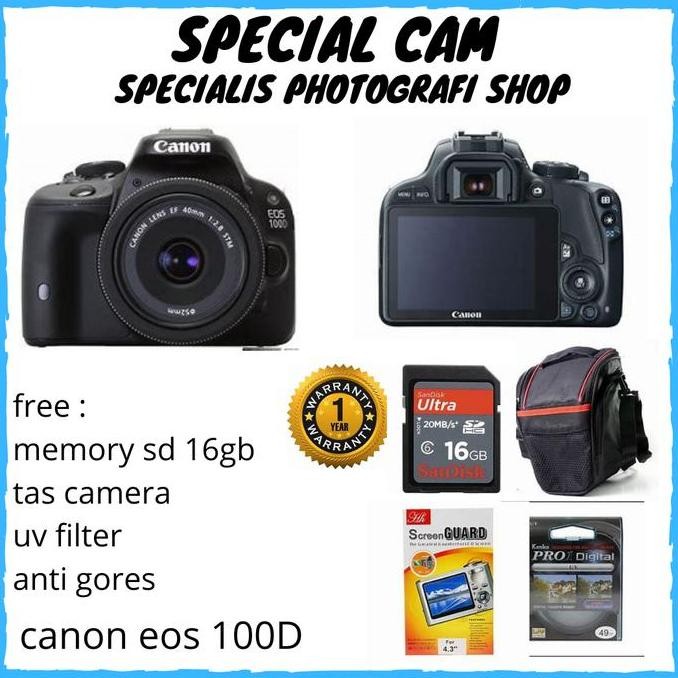 Camera Canon Eos 100D Kit 18-55Mm / Canon Eos 100D Kit 18-55Mm Allshop