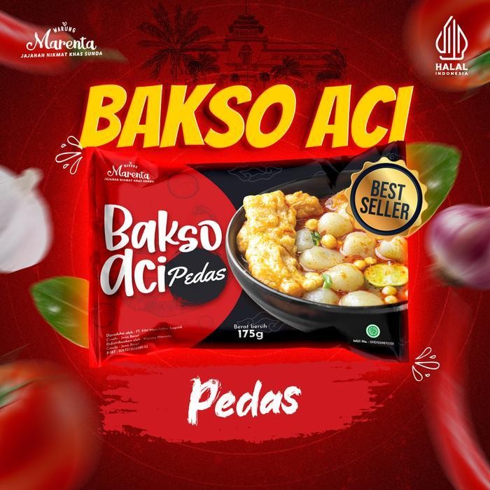 

LS Marenta Baso Bakso Aci Pedas instan instant 175gr Boci Garut Boci Baso Pedas Makanan Instan Gurih Mantap Jiwa Enak Oleh Oleh Khas Bandung