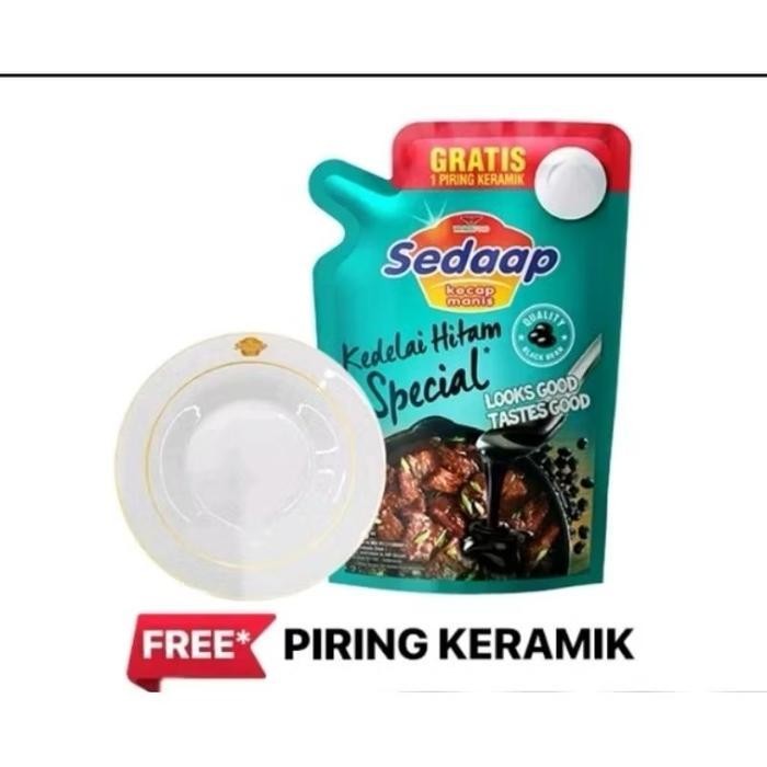 

LS KEMASAN BARU KECAP SEDAAP SPESIAL 725gram + GRATIS HADIAH PIRING CANTIK