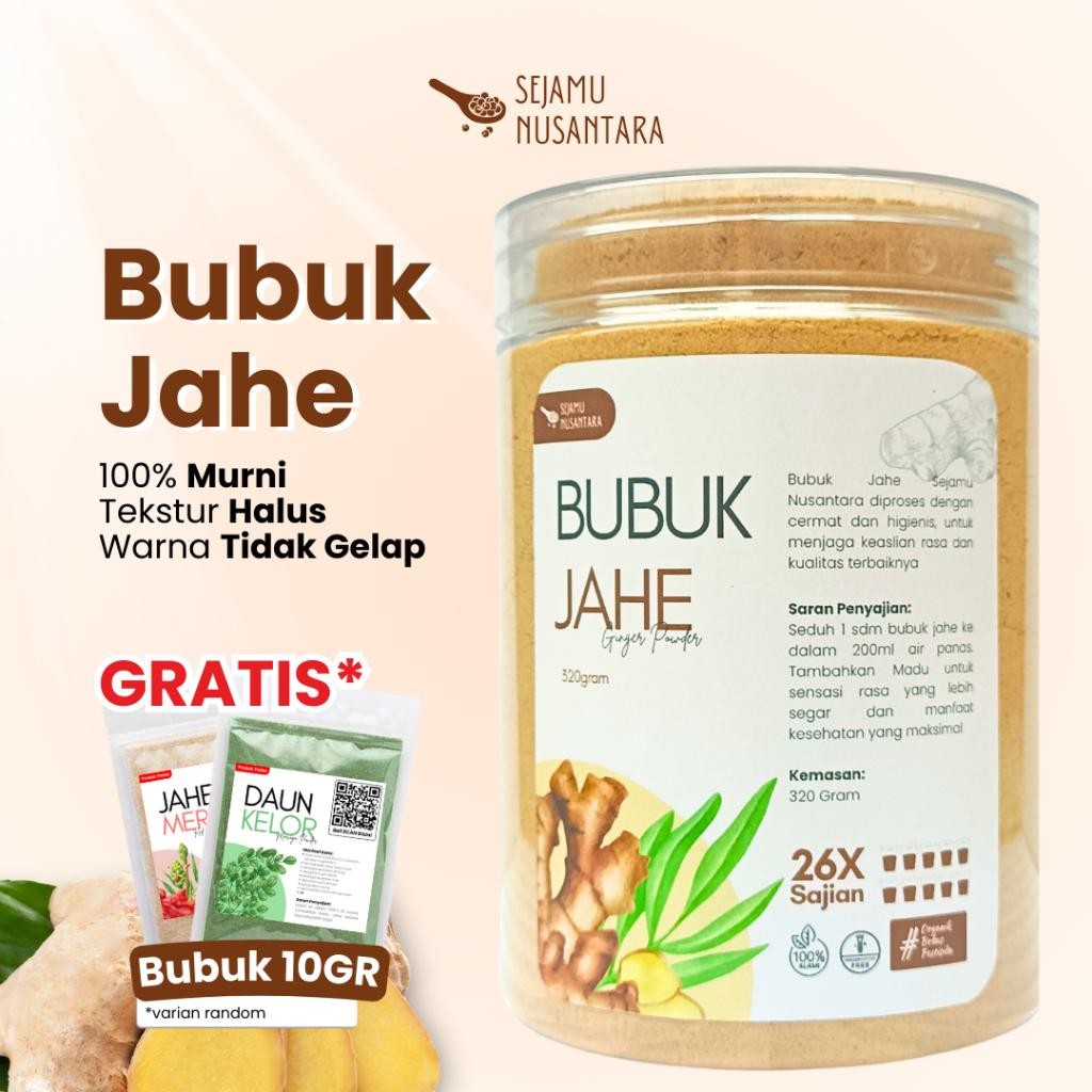 

LS Jahe Bubuk GRADE A Asli Tanpa Campuran Original Murni Tanpa Gula - Sejamu Nusantara