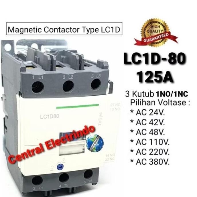NEW - Kontaktor Contactor LCD-80M7 220VAc.