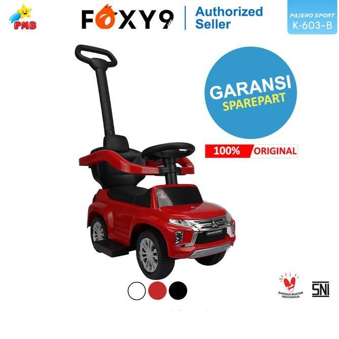 TERMURAH - MAINAN ANAK MOBIL MOBILAN DORONG MANUAL AKI TOLOCAR PMB K60B PAJERO