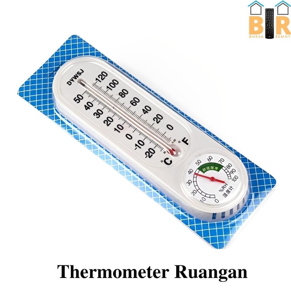 Model Baru Wall Thermometer Alat Pengukur Pengatur Suhu Kelembaban Ruangan Panjang Dan Bulat Hygrome