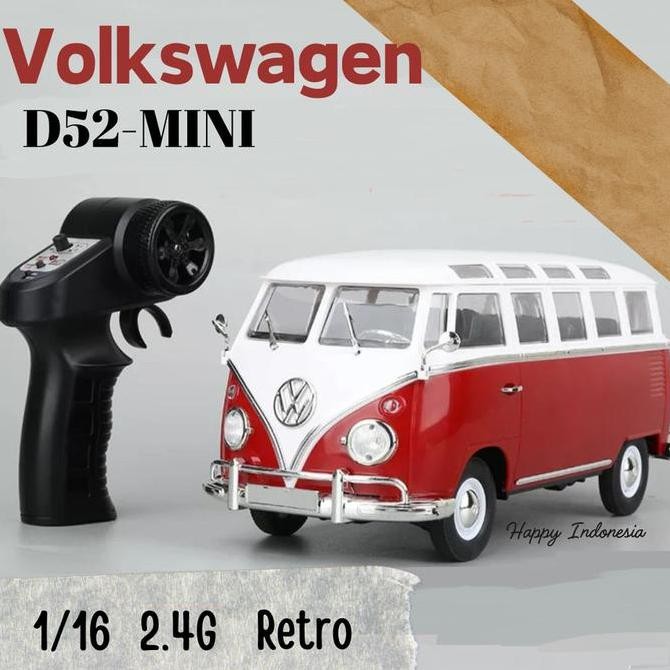 TERLARIS - RC Car Mobil Van VW Combi Volkswagen Kombi D2 Mini /6 Mainan Anak