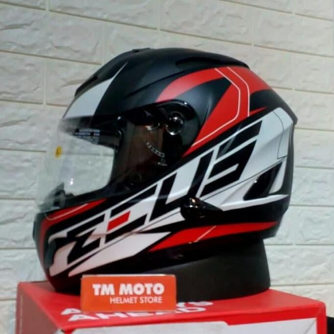 Helm Zeus Z806/ZS806 ii Mblack Red / full f zeus