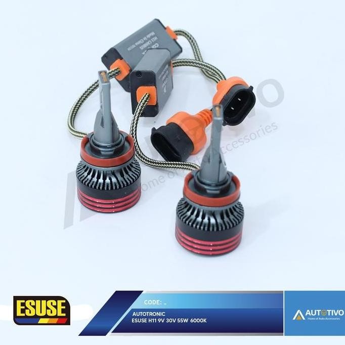 Autotronic Esuse LED Super Bright Lampu Mobil H11 55Watt