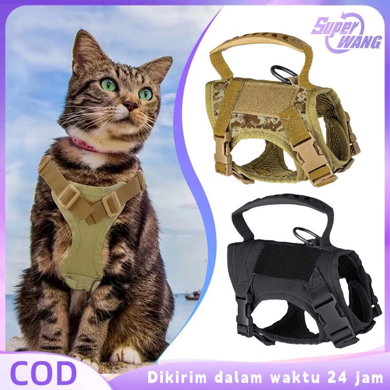 Harness Anjing Tactical Dog Vest Rompi Harness Kucing Besar Tactical Harness Anjing Police