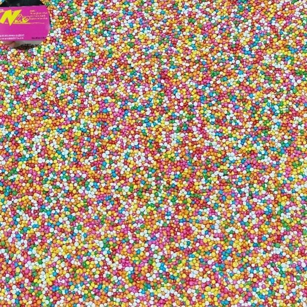 

Sprinkle Spikel Trimit Gula Butir Rainbow Topping Kue 1Kg Khusus Grab Dan Gojek