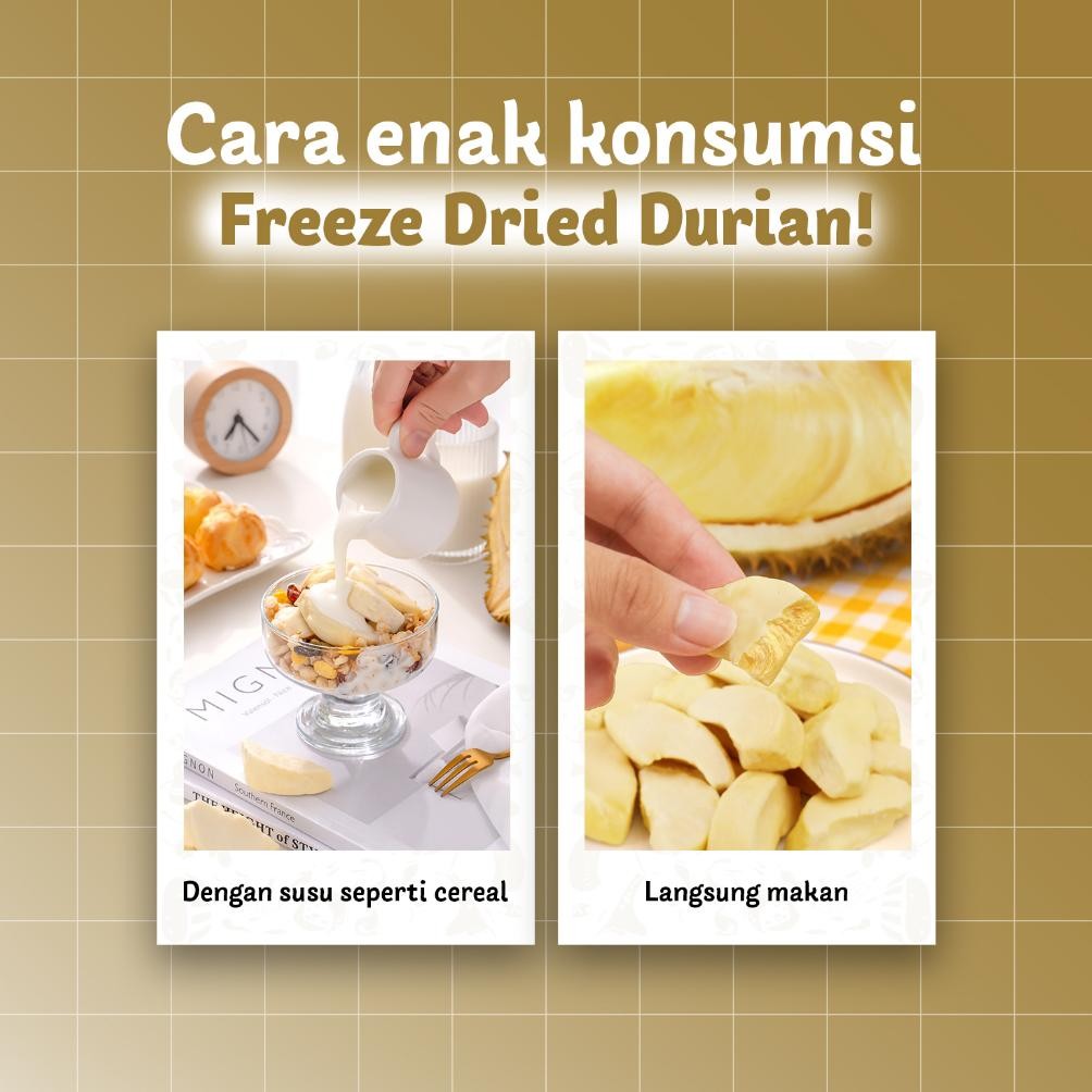 

Ursnacks Buah Kering Durian - Cemilan Sehat Buah Durian 32Gr