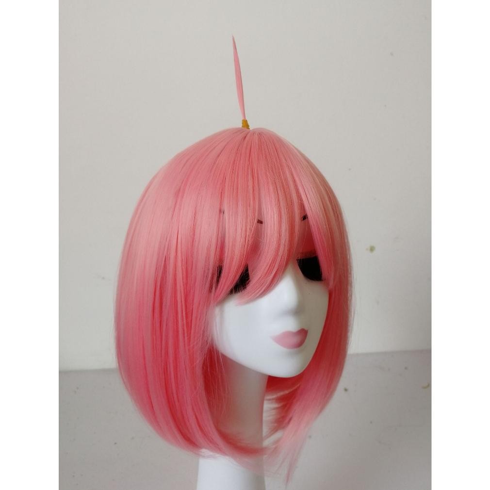 Wig Anya Forger Pink Cosplay Wanita Berkualitas Tinggi