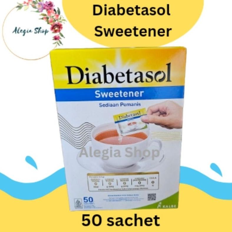 

Diabetasol Sweetener 50 Sachet Gula Diabetasol Murah Gula Diabetes Debm Keto