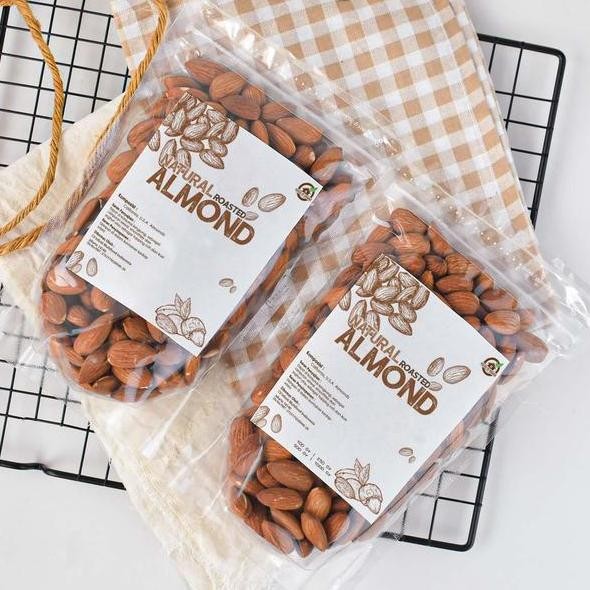 

Natural Roasted Almond Kacang Almond Panggang Alami 250Gr