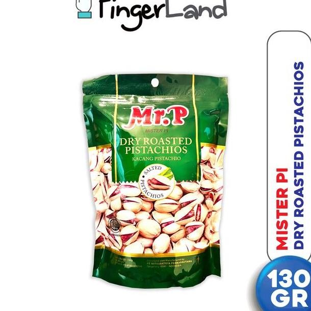 

Mr. P Dry Roasted Pistachios 130 Gram Kacang Pistachio Asin