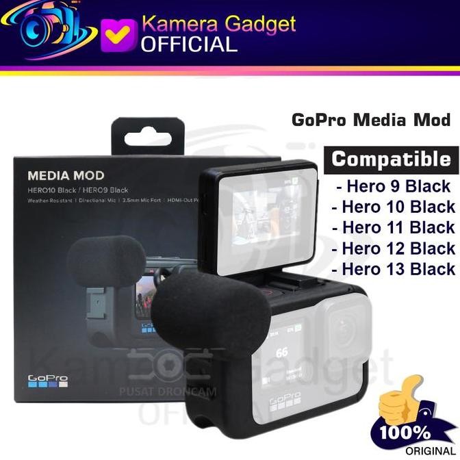 Gopro Media Mod For Hero 12 Black - Hero 11 Hero 10 Hero 9 Original