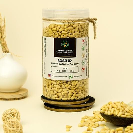 

Roasted Ed Pine Nut Italy G Kacang Pine Panggang Asin Ringan