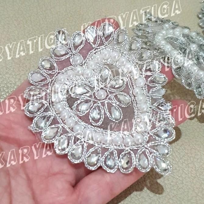 (:(:(:(] (Per 1 Pcs) Kode 18735 - Renda India Bordir Full Manik Mote