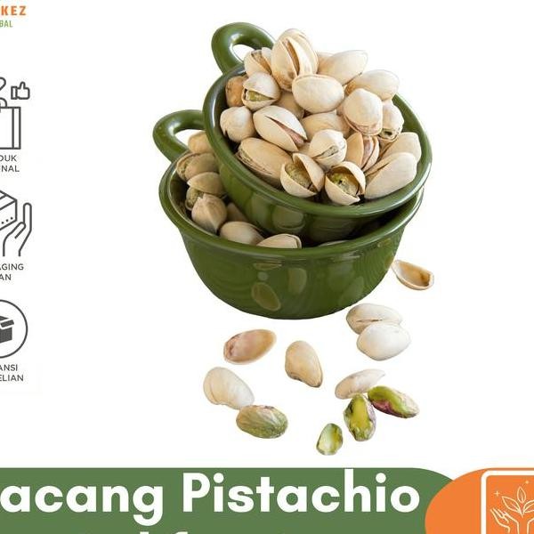 

Kacang Arab Pistachio Pistacio Roasted Panggang 1Kg Fustuk Ketawa