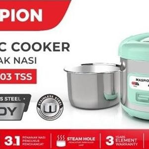 Maspion MRJ 1003 TSS Magic Com Mini 1 Liter Stainless