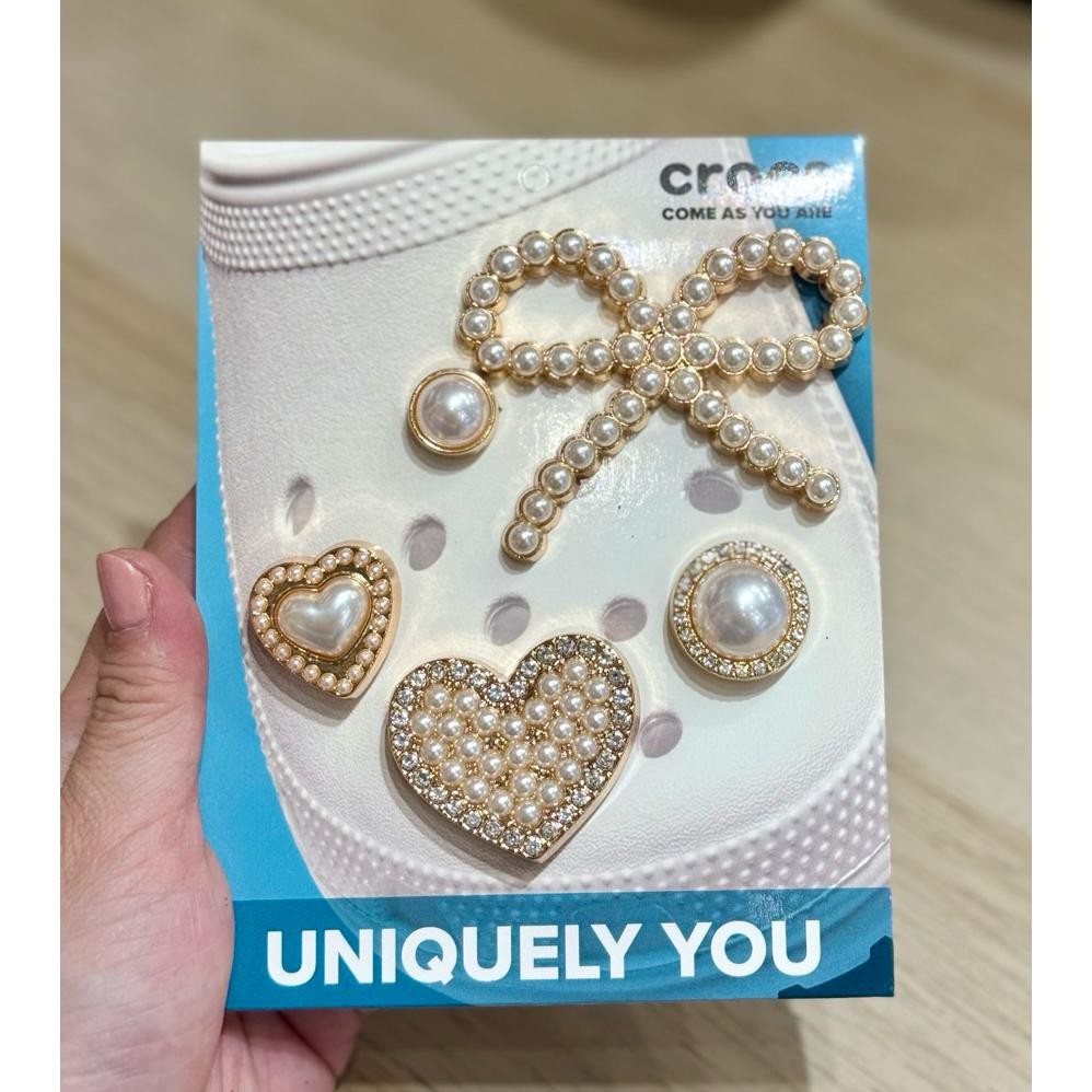 Jibbitz Set Logam Crocs Ori Emboss READY STOCK