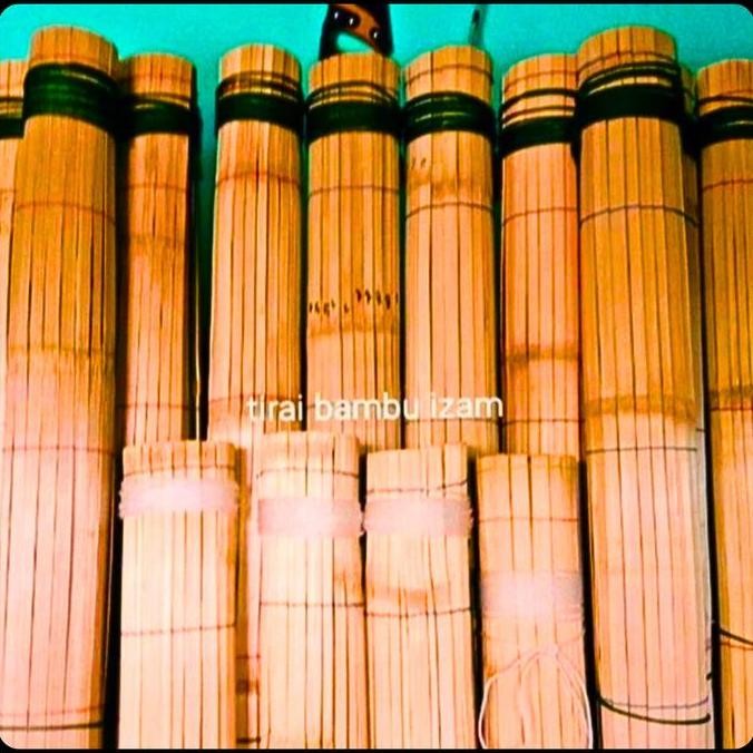 Tirai Bambu Ati Krey bambu L 2m x P 1,5m kerei tirai bambu gulung outdoor krei jendela tirai pintu p