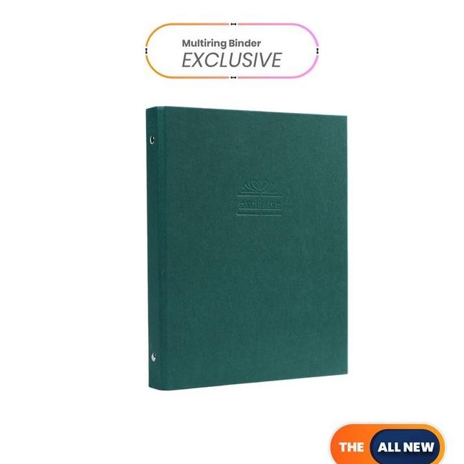 

Bantex Exclusive Multiring Binder B5/26 Ring O-25mm Green #1327 04 HM