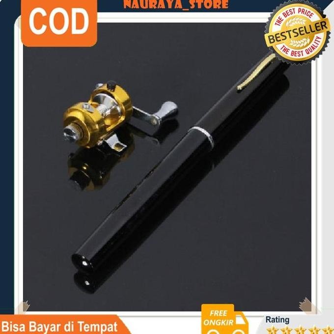 Pancing Pena 150 Cm Murah Jumbo Lengkap Pen Fishing Rod Carbon Fly