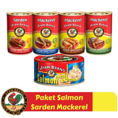 

STID Ayam Brand - Paket Ikan Salmon Sarden Mackerel Kaleng